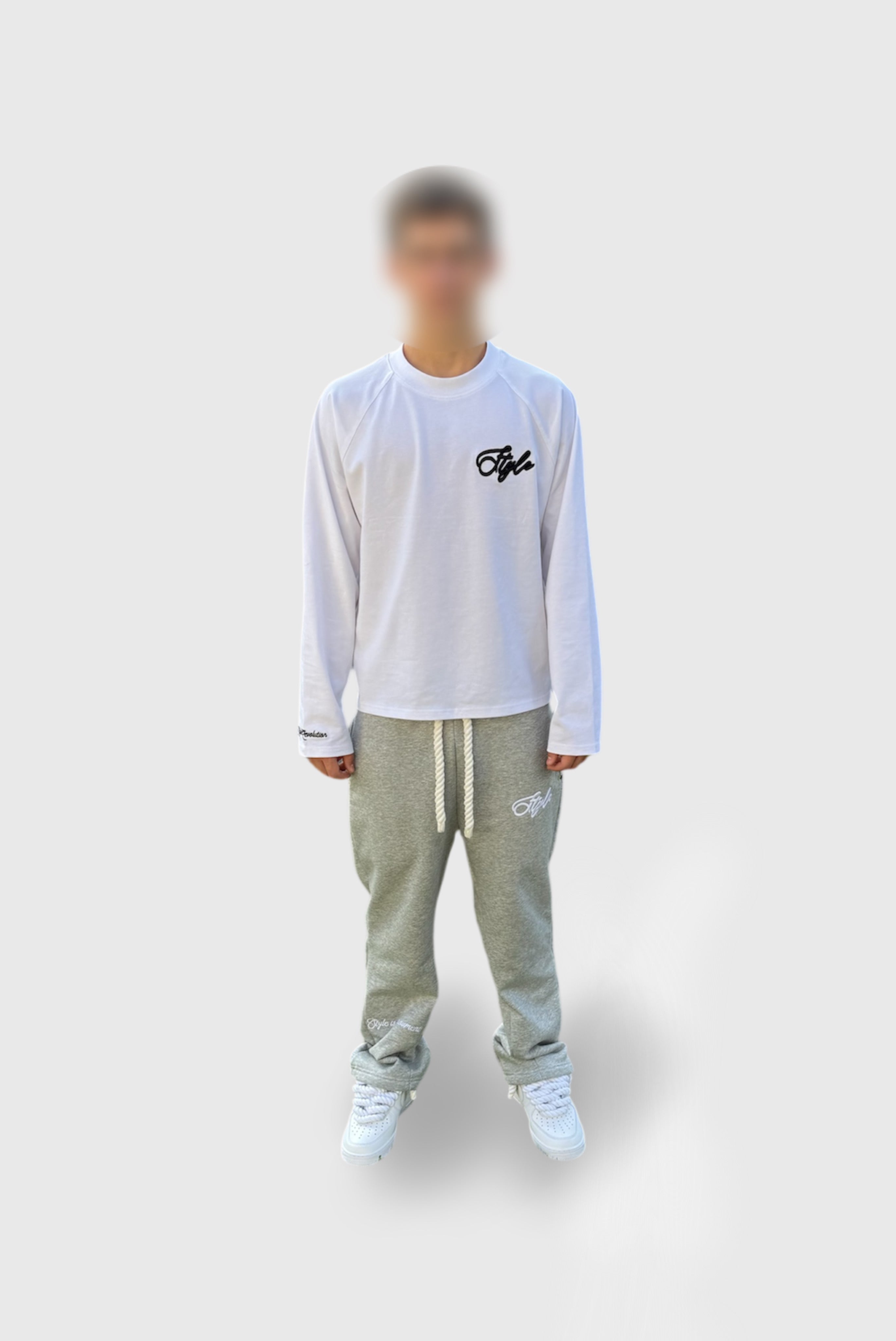 Flared joggers - Embroidered